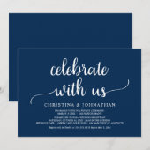 Viel met ons samen, Moderne Rustic Elopement Invit Kaart (Voorkant / Achterkant)