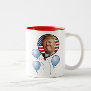 Viel met Trump Tweekleurige Koffiemok