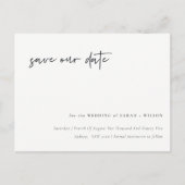 Viel met Us Calligrafie sparen de Datum Briefkaart (Voorkant)