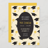 Viel onze Afstuderen persoonlijke promotieknop voo Kaart (Voorkant / Achterkant)