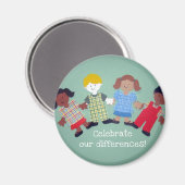 Viel onze verschillen! magneet (Voorkant / Achterkant)