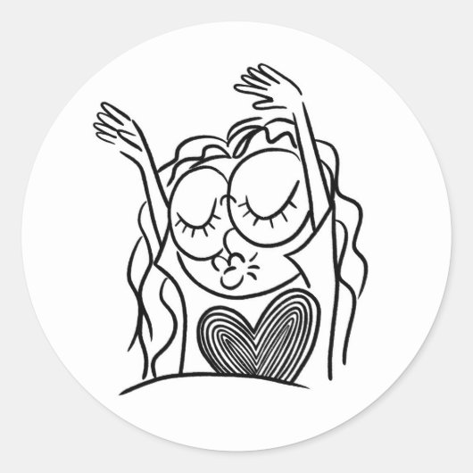 Viel! Round Sticker (Voorkant)