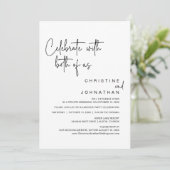 Viel samen met ons beiden, Wedding Elopement Party Kaart (Staand voorkant)