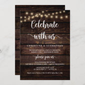 Viel samen met ons, Rustic Elopement Party Invitat Kaart (Voorkant / Achterkant)