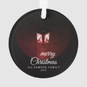 Vielle lanterne Joyeux Noël Joyeux Script Famille (dos)