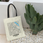 Vienna, Austria, City Map Tote Bag