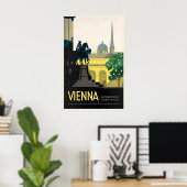 Vienna Austria Vintage Travel Poster (Bureau à domicile)