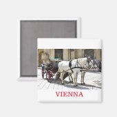 Vienna Fiaker Magnet Magneet (Voorkant / Achterkant)