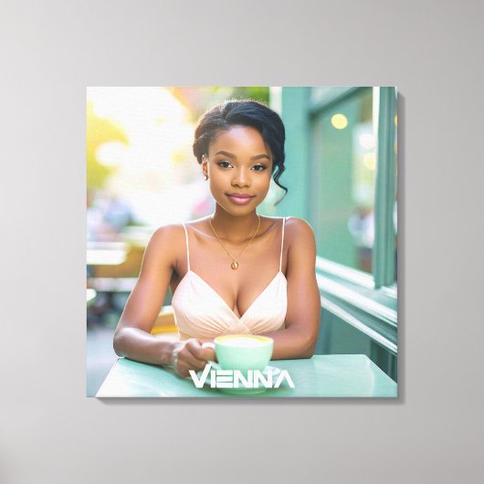 VIENNA - LOVE FROM AUSTRIA CANVAS AFDRUK (Voorkant)