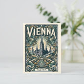 Vienna stad oostenrijk  geschenken briefkaart (Staand voorkant)