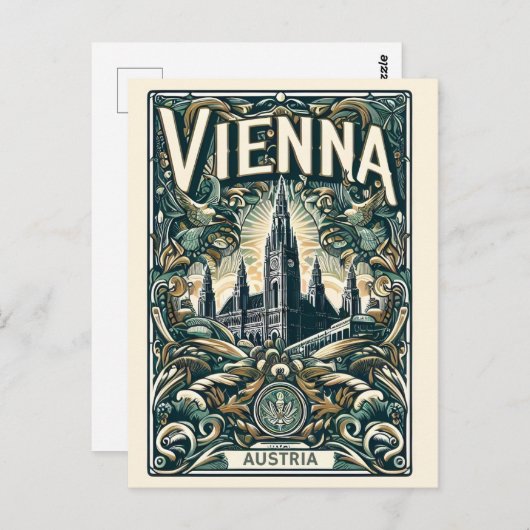 Vienna stad oostenrijk  geschenken briefkaart (Voorkant / Achterkant)