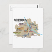 Vienne Autriche Présentation de la carte (Devant / Derrière)