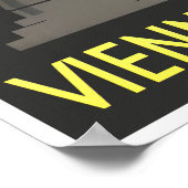 Vienne Autriche vintage voyage Poster (Coin)