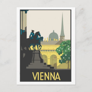 Vienne, illustration, carte postale de voyage vint