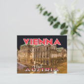 Vienne, Visite Autriche Carte postale (Debout devant)