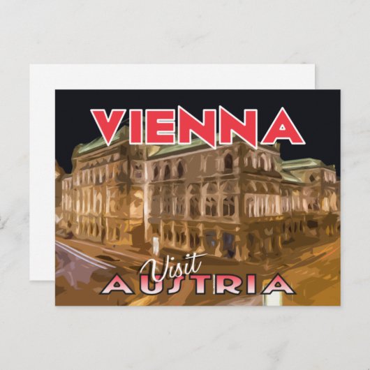 Vienne, Visite Autriche Carte postale (Devant / Derrière)