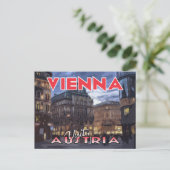 Vienne, Visite Autriche Carte postale (Debout devant)