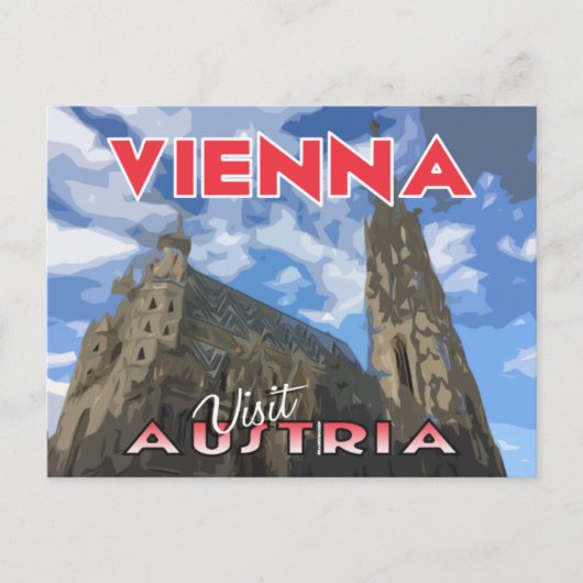 Vienne, Visite Autriche Carte postale (Devant)