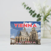 Vienne, Visite Autriche Carte postale (Debout devant)