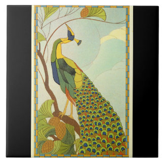 Viennese Art Nouveau Peacock Tegeltje