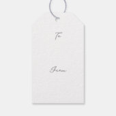 Viennese Fingers Chocolate Biscuit Christmas Cadeaulabel (Achterkant)