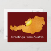 Viennese Schnitzel - Carte De L'Autriche (Devant / Derrière)