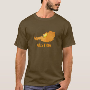 Viennese Schnitzel - kaart van oostenrijk T-shirt