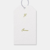 Viennese Whirls Biscuit Drawing Christmas Cadeaulabel (Achterkant)