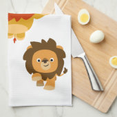 'Viens ! ! ' Serviette de cuisine trois mignons Li (Quart Plié)