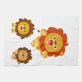 'Viens ! ! ' Serviette de cuisine trois mignons Li (Horizontal)