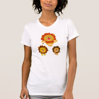 'Viens ! ! ' T-shirt femmes trois mignonnes Lions 