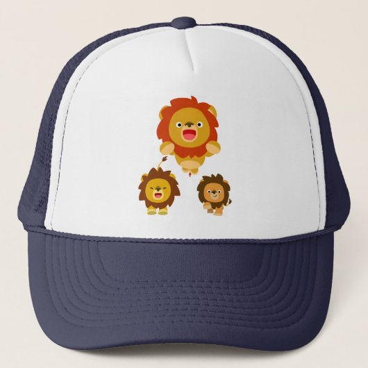 'Viens ! ! ' Trois mignons Casquette de Lions Cart (Devant)
