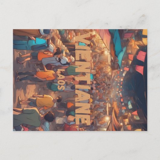 Vientiane-Briefkaart Briefkaart (Voorkant)