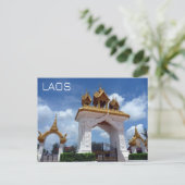 Vientiane Gate Laos Briefkaart (Staand voorkant)