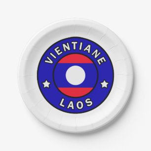 Vientiane Laos Papieren Bordje