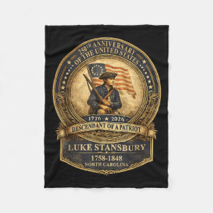 Vier 250 jaar Amerika Semiquincentennial Fleece Deken