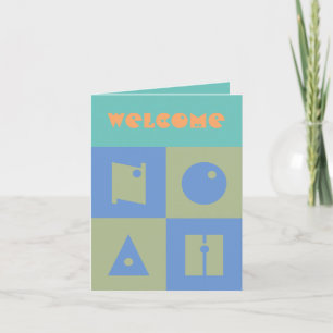 Vier 4 letter baby naam nieuwe ouders felicitatie bedankkaart