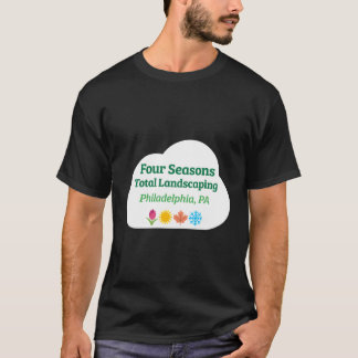 Vier 4 seizoenen totaal landschapsontwerp t-shirt