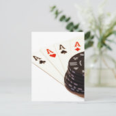 Vier Aces Briefkaart (Staand voorkant)