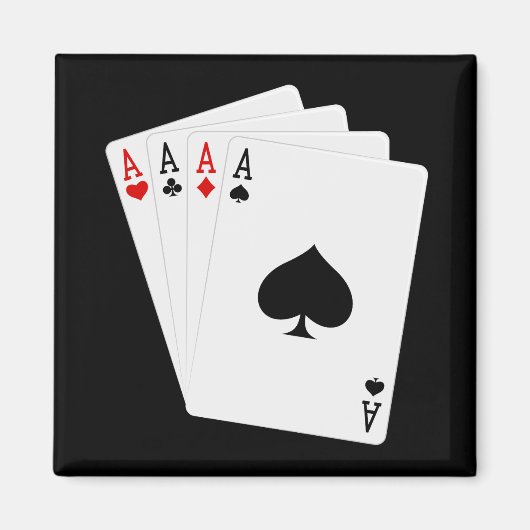 Vier Aces Magnet Magneet (Voorkant)