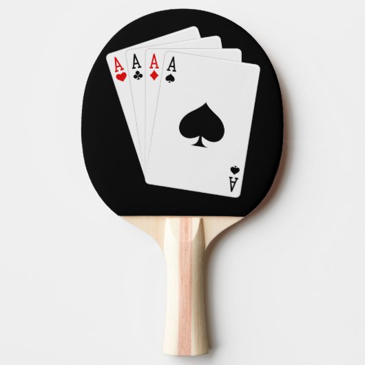 Vier Aces Ping Pong Paddle Tafeltennisbatje (Voorkant)