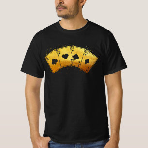 Vier Aces Poker Pro Lucky Player Winner Costume Ha T-shirt