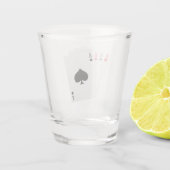 Vier Aces Shot Glass Shot Glas (Achterkant)