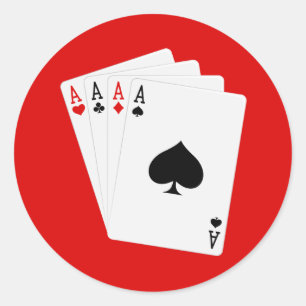 Vier Aces Stickers
