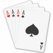 Vier Aces Vinyl Sticker (Voorkant)