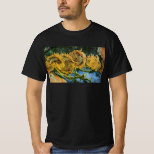 Vier afgesneden zonnebloemen door Vincent van Gogh T-shirt
