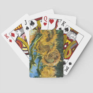 Vier afgesneden zonnebloemen, Vincent van Gogh Pokerkaarten
