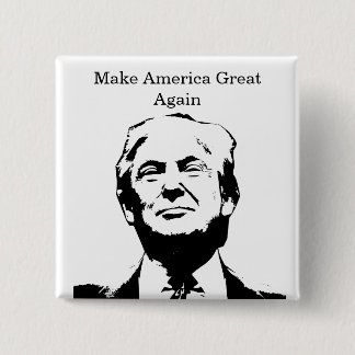 Vier America 250 en President Trump #14 Vierkante Button 5,1 Cm