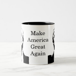 Vier Amerika 250 en President Trump #11 Tweekleurige Koffiemok