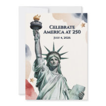 Vier Amerika op 250 Patriottische Uitnodiging